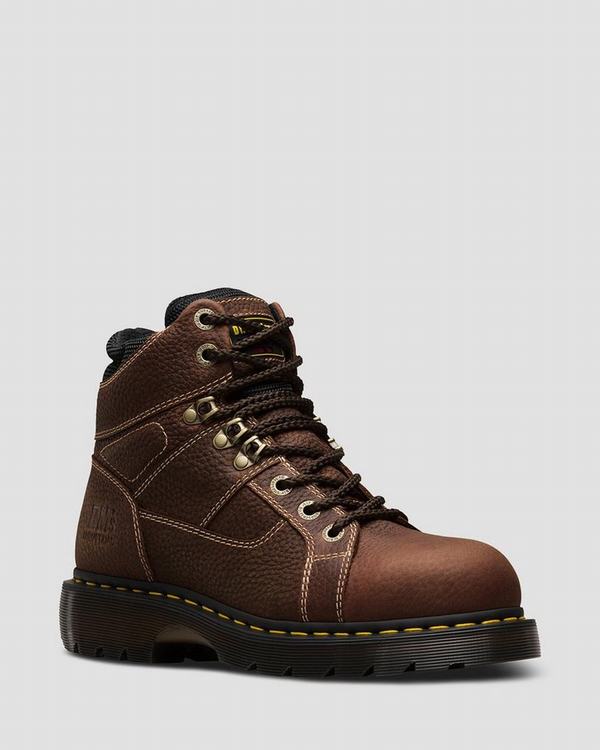 Dr Martens Dámské Pracovní Boty Ironbridge Steel Toe Hnědé, CZ-275390